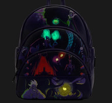Load image into Gallery viewer, LoungeFly Disney Villains Glow in the Dark Mini Backpack