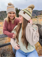 Load image into Gallery viewer, Fair Isle Print C.C Beanie

