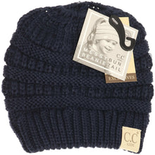 Load image into Gallery viewer, Kids Solid Classic CC Beanie Tail
