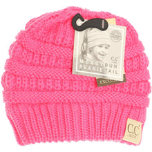 Load image into Gallery viewer, Kids Solid Classic CC Beanie Tail
