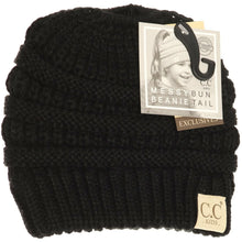 Load image into Gallery viewer, Kids Solid Classic CC Beanie Tail
