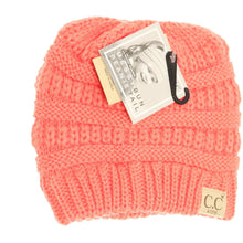 Load image into Gallery viewer, Kids Solid Classic CC Beanie Tail
