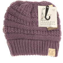 Load image into Gallery viewer, Kids Solid Classic CC Beanie Tail
