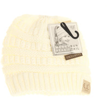Load image into Gallery viewer, Kids Solid Classic CC Beanie Tail
