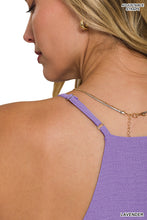 Load image into Gallery viewer, ADJUSTABLE STRAP V-NECK CAMI TOP (LAVENDER)
