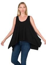 Load image into Gallery viewer, OVERSIZED SHARK BITE TANK TOP (BLACK)
