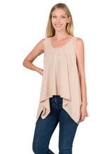 Load image into Gallery viewer, OVERSIZED SHARK BITE TANK TOP (DUSTY BLUSH)
