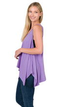 Load image into Gallery viewer, OVERSIZED SHARK BITE TANK TOP (LAVENDER)
