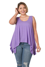 Load image into Gallery viewer, OVERSIZED SHARK BITE TANK TOP (LAVENDER)
