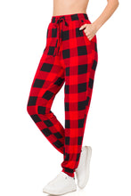 Load image into Gallery viewer, BUFFALO PLAID LOUNGEWEAR SET (BLACK)
