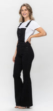 Load image into Gallery viewer, HIGH WAIST BLACK TUMMY CONTROL RETRO FLARE OVERALL

