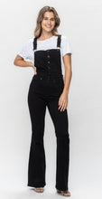 Load image into Gallery viewer, HIGH WAIST BLACK TUMMY CONTROL RETRO FLARE OVERALL
