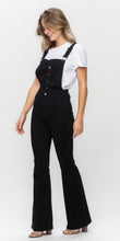 Load image into Gallery viewer, HIGH WAIST BLACK TUMMY CONTROL RETRO FLARE OVERALL

