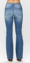 Load image into Gallery viewer, Mid Rise Plaid Patch Detail Bootcut
