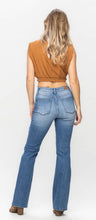Load image into Gallery viewer, Mid Rise Plaid Patch Detail Bootcut
