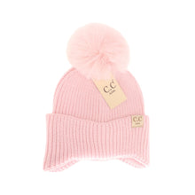 Load image into Gallery viewer, KIDS Ear Flap Pom C.C Beanie
