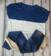 Load image into Gallery viewer, Block Hi/Lo Top (Blue)
