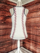 Load image into Gallery viewer, Baseball Tank Top (Black)
