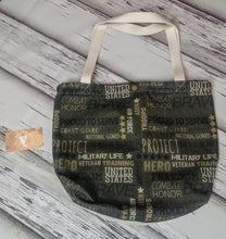 Load image into Gallery viewer, Custom Military Support Canvas Tote
