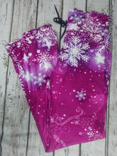 Load image into Gallery viewer, Pink Snowflake Lounge Pants
