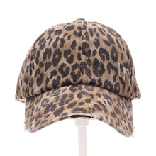 Load image into Gallery viewer, Washed Denim Criss-Cross High Ponytail CC Ball Cap
