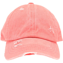 Load image into Gallery viewer, Washed Denim Criss-Cross High Ponytail CC Ball Cap
