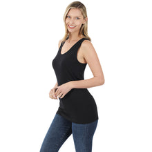 Load image into Gallery viewer, Fitted Razorback Tank (Black)
