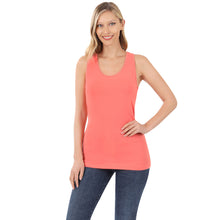 Load image into Gallery viewer, Fitted Razorback Tank (Coral Pink)
