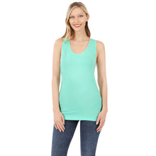 Load image into Gallery viewer, Fitted Razorback Tank (Mint)
