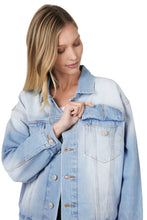 Load image into Gallery viewer, Oversized Denim Jacket (Light Wash)
