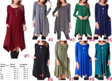 Load image into Gallery viewer, Shark Bite Pocket Dress
