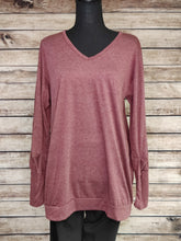 Load image into Gallery viewer, Balloon Tunic (Merlot Heathered)
