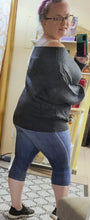 Load image into Gallery viewer, Off the Shoulder Oversized Sweater (Steel)
