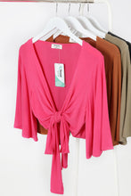 Load image into Gallery viewer, Tie Cover Up Cardigan (Lt Olive)
