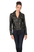 Load image into Gallery viewer, Vegan Leather Moto Jacket (Black)
