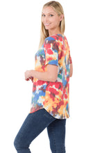 Load image into Gallery viewer, Swoop Neck Top (Tye Dye)
