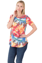 Load image into Gallery viewer, Swoop Neck Top (Tye Dye)
