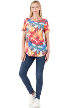 Load image into Gallery viewer, Swoop Neck Top (Tye Dye)
