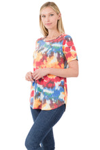 Load image into Gallery viewer, Swoop Neck Top (Tye Dye)
