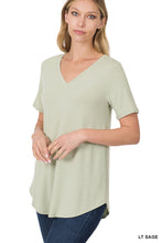 Load image into Gallery viewer, V-Neck Top (Light Sage)
