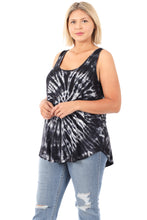 Load image into Gallery viewer, Flowy Tank - Tie Dye (Black)
