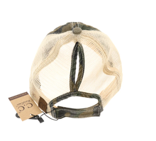Load image into Gallery viewer, Camouflage Mesh Back High Pony CC Ball Cap
