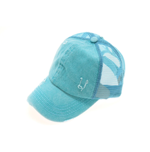 Load image into Gallery viewer, Distressed Mesh Back High Pony CC Ball Cap
