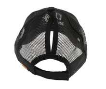 Load image into Gallery viewer, Dog Mom Embroidered Mesh Back High Ponytail CC Ball Cap
