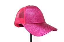 Load image into Gallery viewer, Glitter High Ponytail CC Ball Cap
