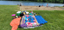 Load image into Gallery viewer, OVERSIZED BEACH TOWEL-PASTEL MERMAID
