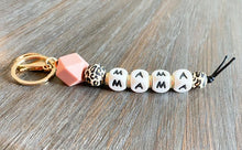 Load image into Gallery viewer, Mama Leopard Silicone Beaded Keychain
