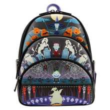 Load image into Gallery viewer, LoungeFly The Nightmare Before Christmas Glow Triple Pocket Mini Backpack
