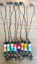 Load image into Gallery viewer, Silicone Hex Bead Lanyard (Browns)
